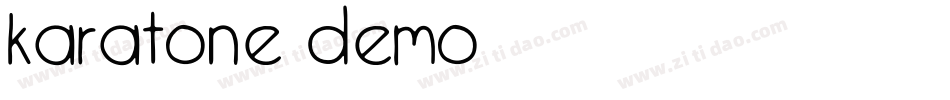 Karatone DEMO字体转换